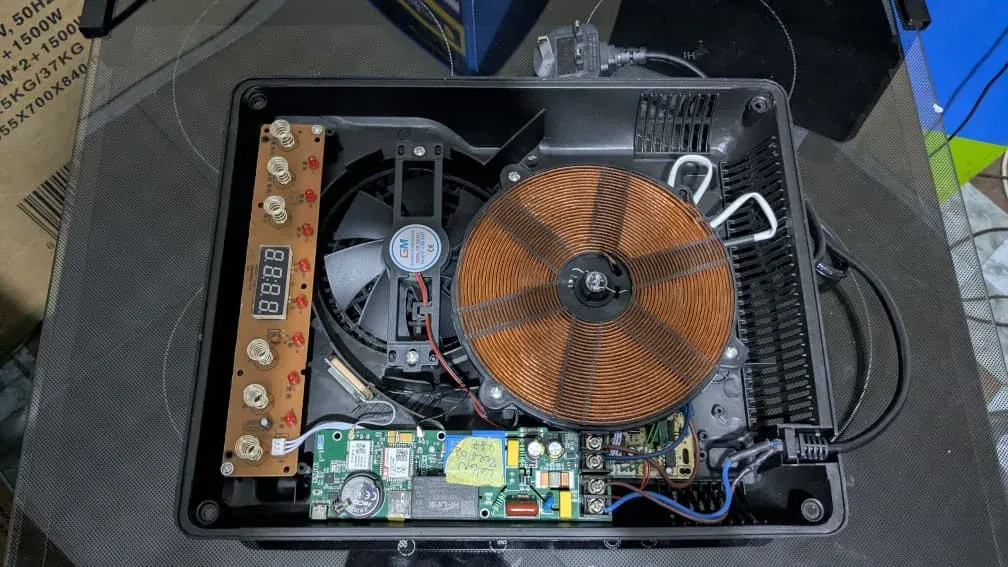 CarbonLink board inside a cookstove